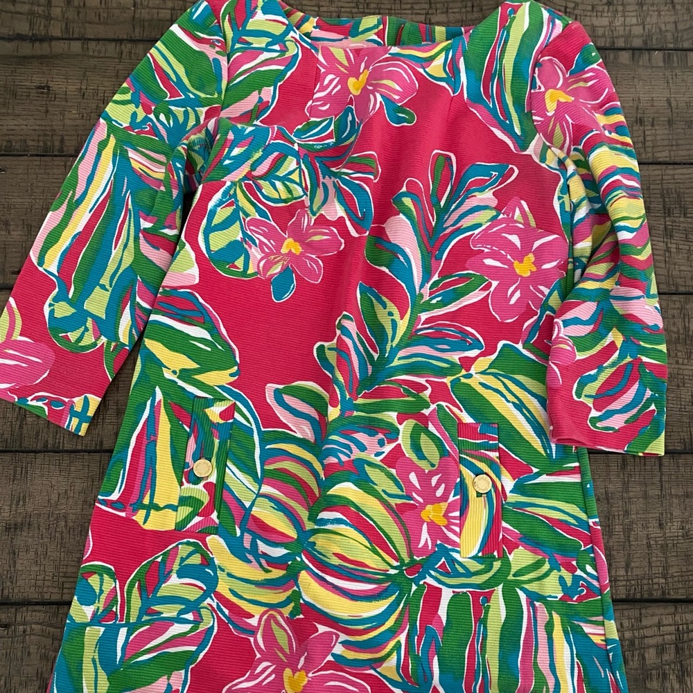 Lilly Pulitzer Dress M 3/4 Sleeves